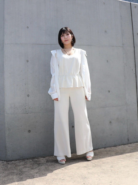 完全予約販売(4/21~4/27)   6中~6末発送予定　ワイドレッグパンツ　11,800円（12,980税込み）
