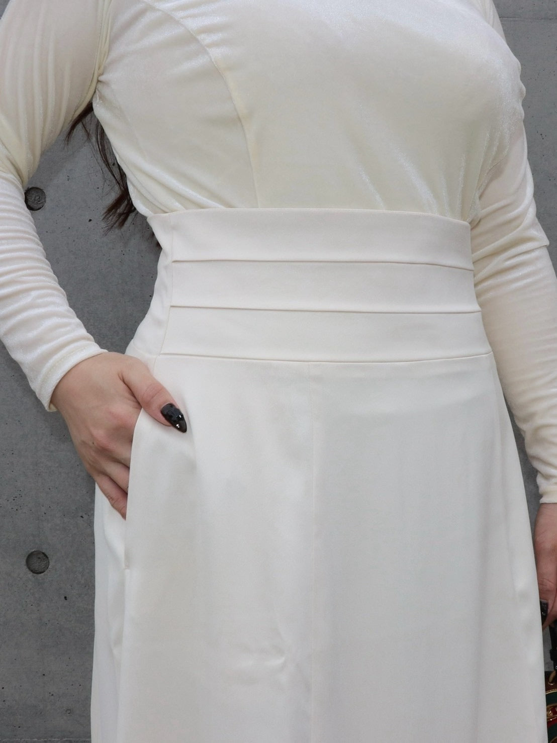 完全予約販売(11/17~11/24) 1中～1末発送予定 　タックデザインスカート　16,000円（17,600税込み）