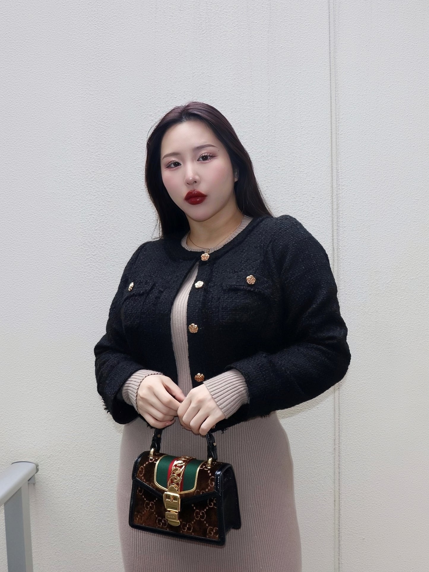 フリンジデザインツイードジャケット　18,000円（19,800税込み）