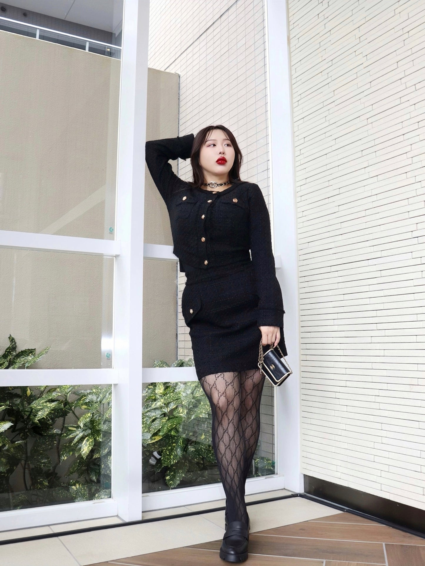 フリンジデザインツイードジャケット　18,000円（19,800税込み）