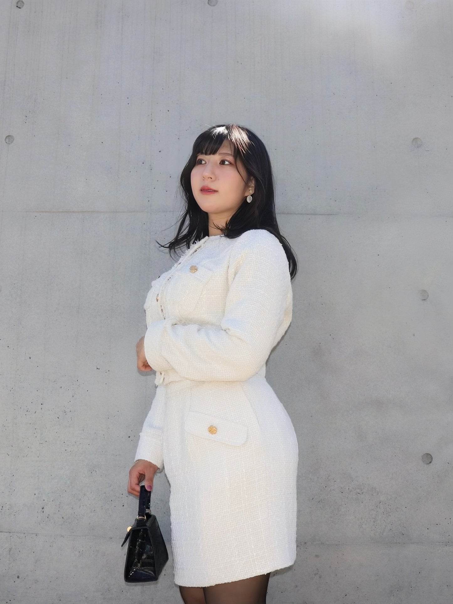 フリンジデザインツイードジャケット　18,000円（19,800税込み）