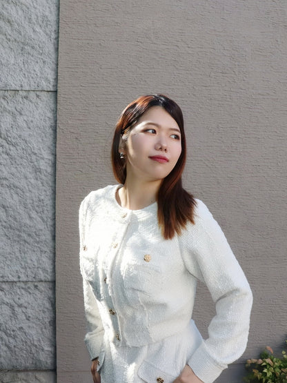 フリンジデザインツイードジャケット　18,000円（19,800税込み）