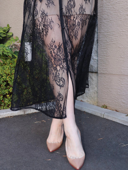 完全予約販売(2/3~2/9)   3末～4初発送予定　シアーレースワンピース　16,800円（18,400)税込み）