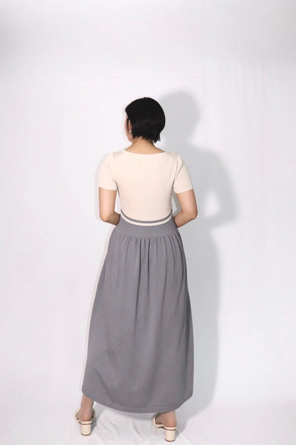 完全予約販売　(6/1~6/7)   7初~7中発送予定　配色ニットワンピース(11,000円税込み)