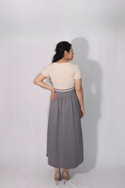 完全予約販売　(6/1~6/7)   7初~7中発送予定　配色ニットワンピース(11,000円税込み)
