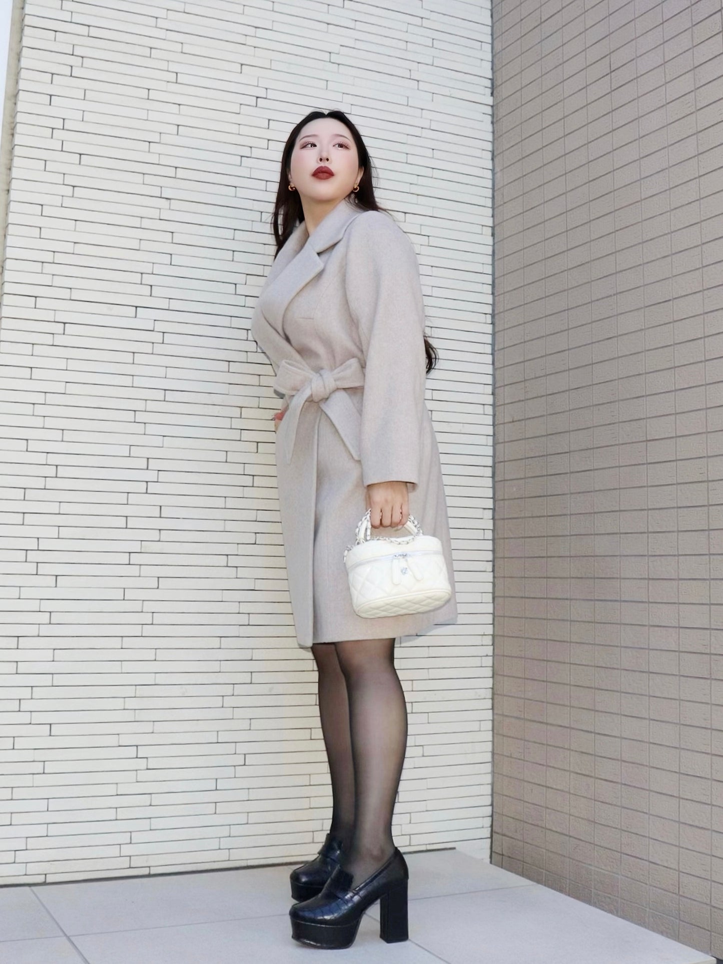 完全予約販売 2024年1月初～中発送予定　エアリーウールコート　45,000円（49,500円税込み）