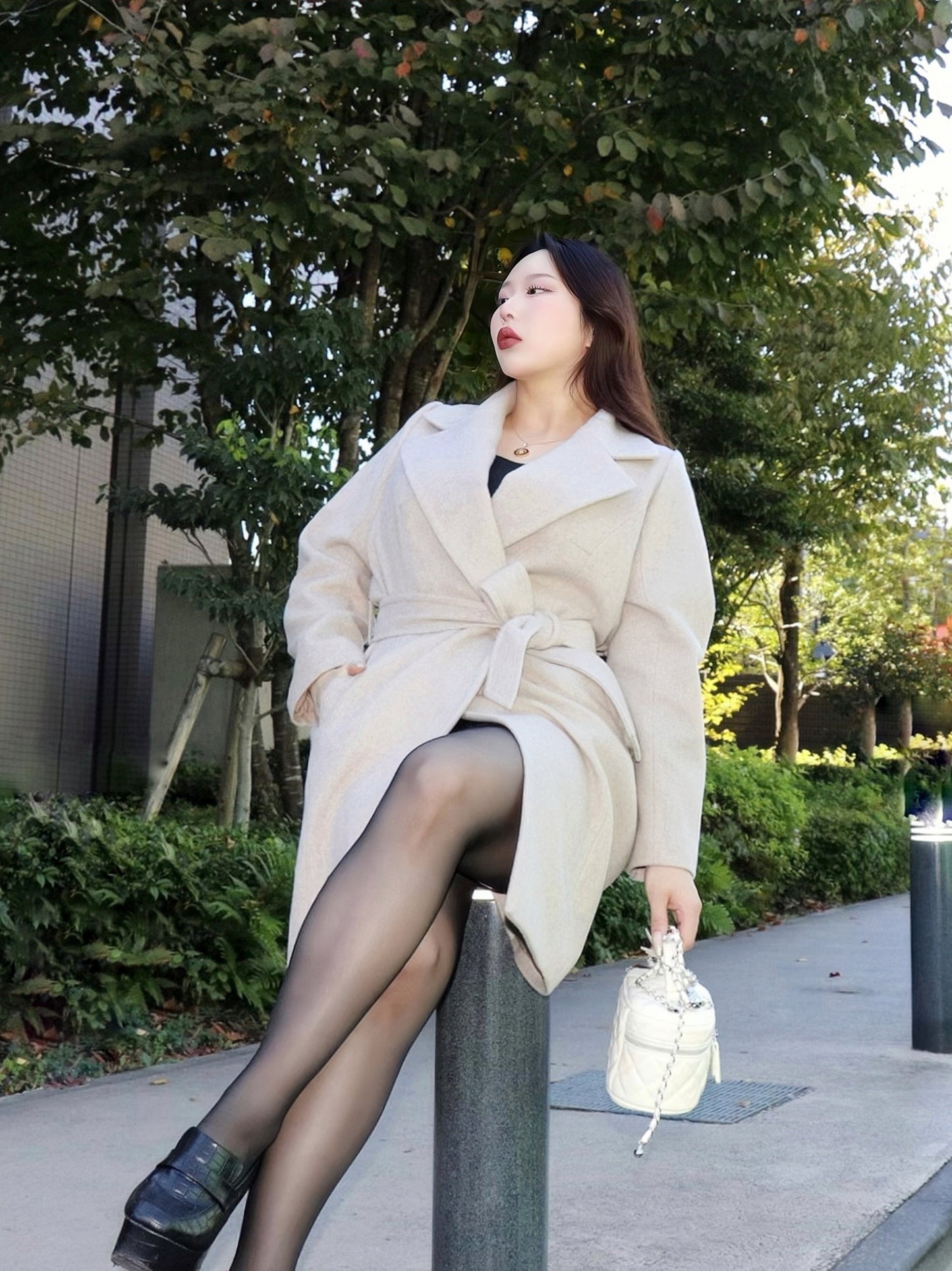 完全予約販売 2024年1月初～中発送予定　エアリーウールコート　45,000円（49,500円税込み）