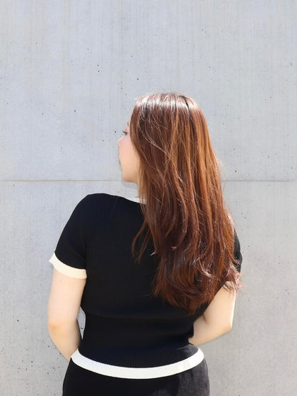 通常販売　３営業日以内に出荷　接触冷感サマーリブニット　6,800円（7,480円税込み)