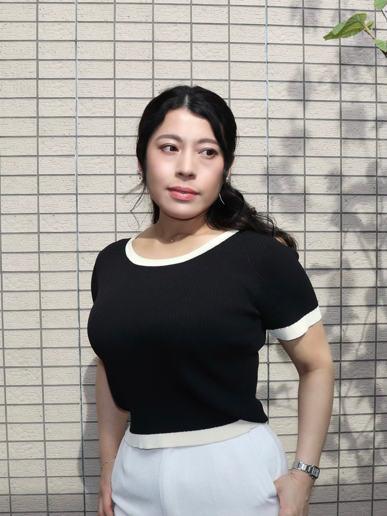 通常販売　３営業日以内に出荷　接触冷感サマーリブニット　6,800円（7,480円税込み)