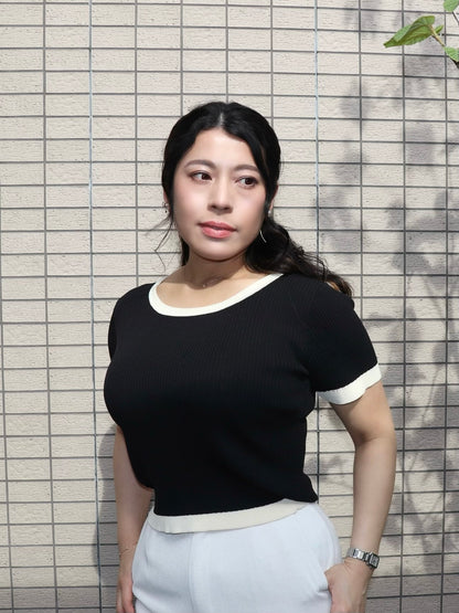 通常販売　３営業日以内に出荷　接触冷感サマーリブニット　6,800円（7,480円税込み)