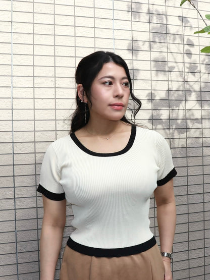 通常販売　３営業日以内に出荷　接触冷感サマーリブニット　6,800円（7,480円税込み)