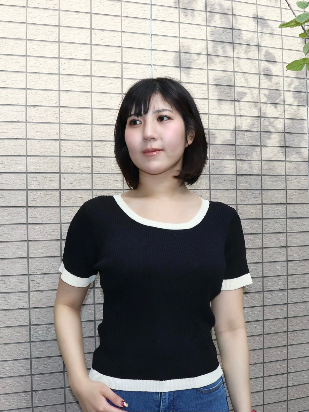 通常販売　３営業日以内に出荷　接触冷感サマーリブニット　6,800円（7,480円税込み)