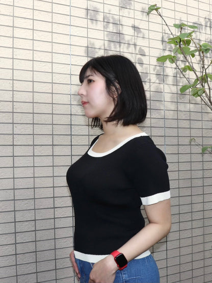 通常販売　３営業日以内に出荷　接触冷感サマーリブニット　6,800円（7,480円税込み)