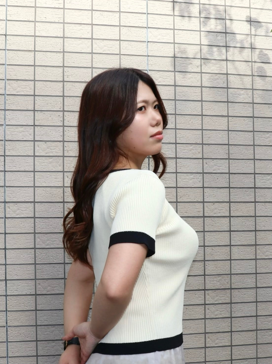 通常販売　３営業日以内に出荷　接触冷感サマーリブニット　6,800円（7,480円税込み)