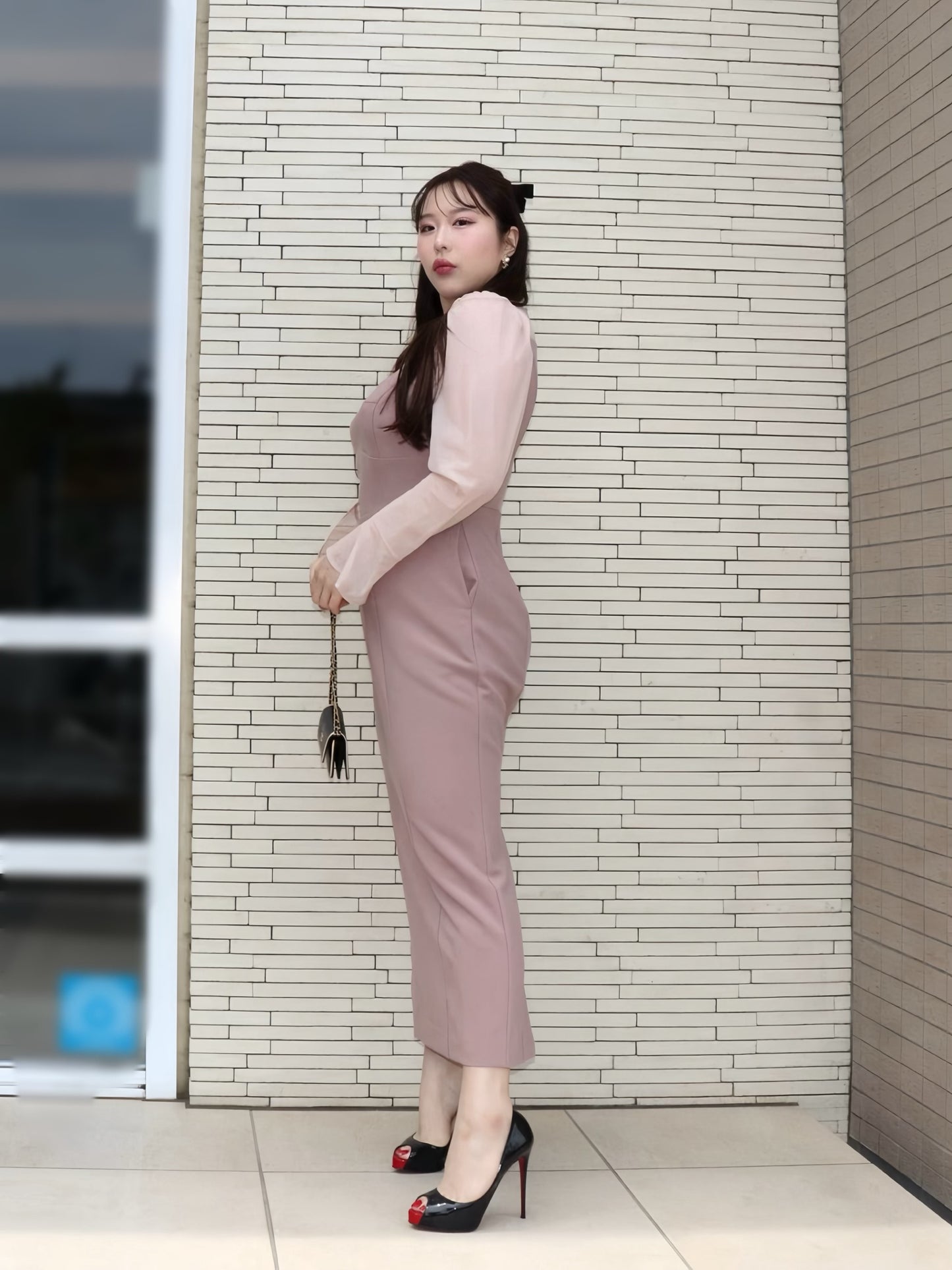完全予約販売(4/21~4/29)   6中～６末発送予定　デコルテシアーカットソーワンピース　29,000円（319,00税込み）