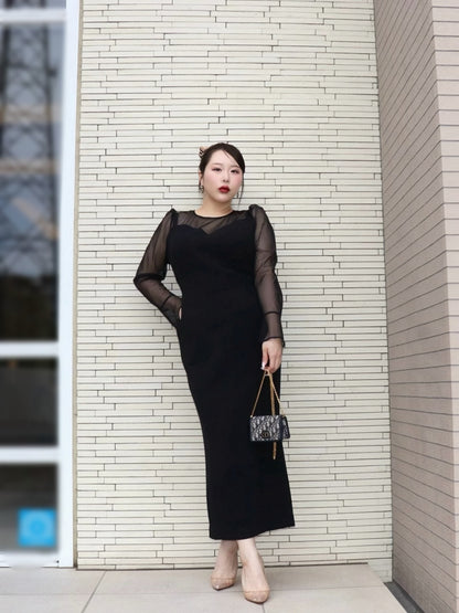 完全予約販売(4/21~4/29)   6中～６末発送予定　デコルテシアーカットソーワンピース　29,000円（319,00税込み）