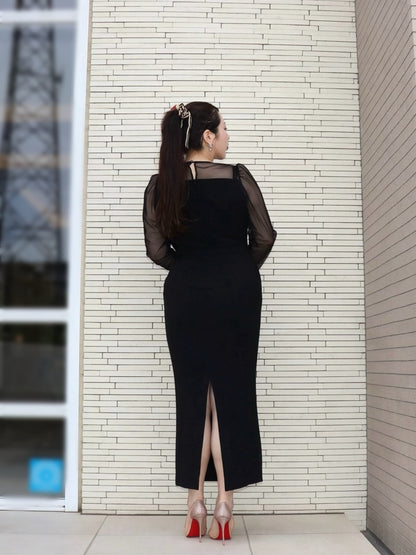 完全予約販売(4/21~4/29)   6中～６末発送予定　デコルテシアーカットソーワンピース　29,000円（319,00税込み）