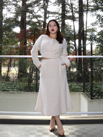 完全予約販売(12/21~28)   2中~2末発送予定　ツイードマーメイドスカート　17,000円（18,700円税込み)