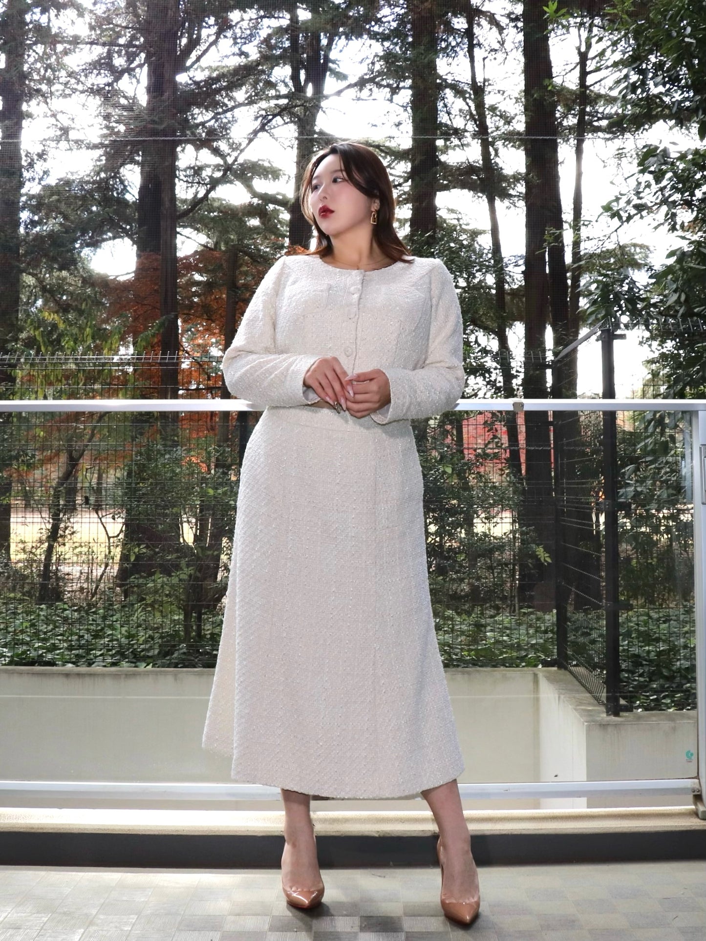 完全予約販売(12/21~28)   2中~2末発送予定　ツイードマーメイドスカート　17,000円（18,700円税込み)