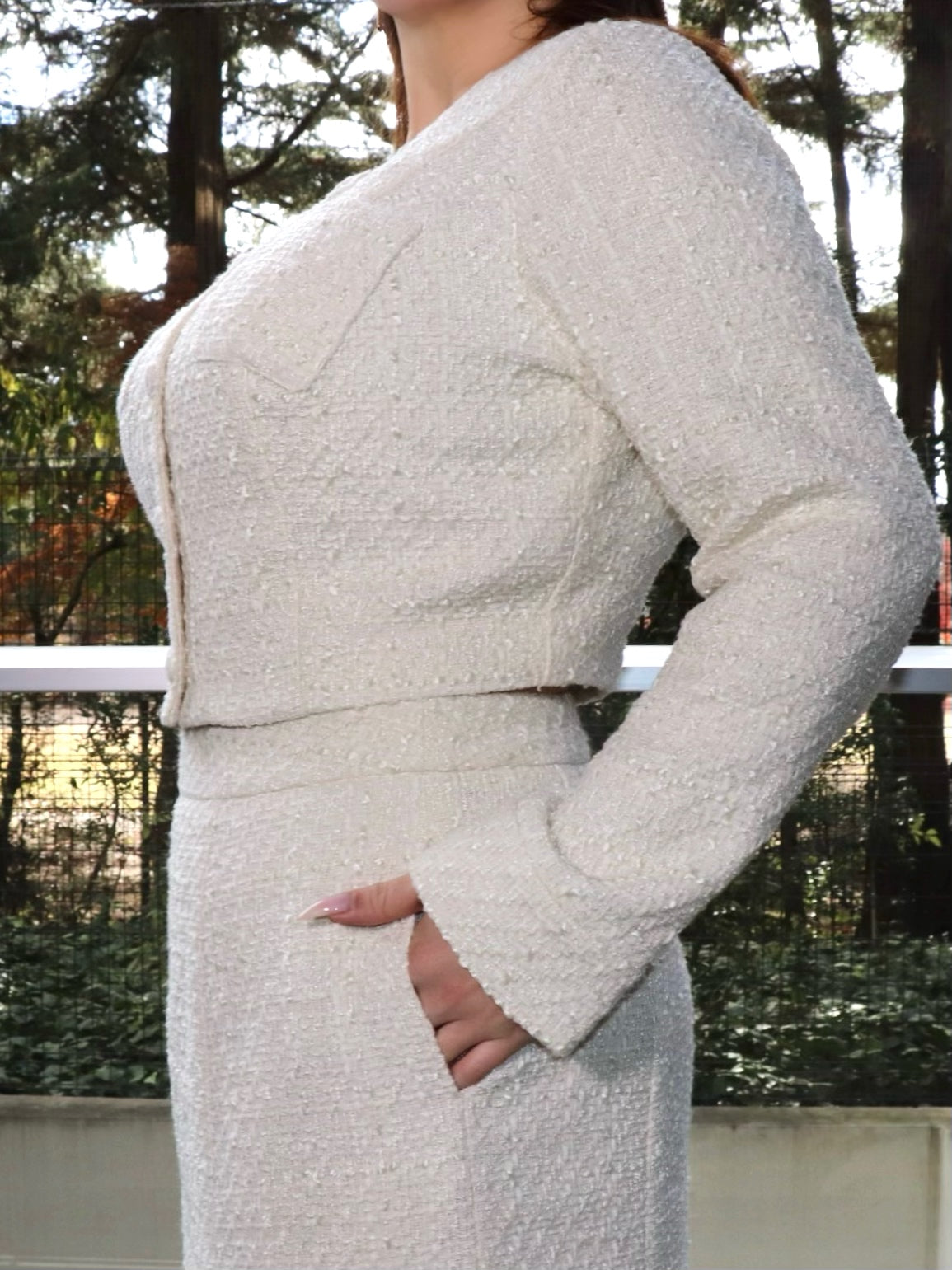 完全予約販売(12/21~28)   2中~2末発送予定　ツイードジャケット　21,000円（23,100円税込み)