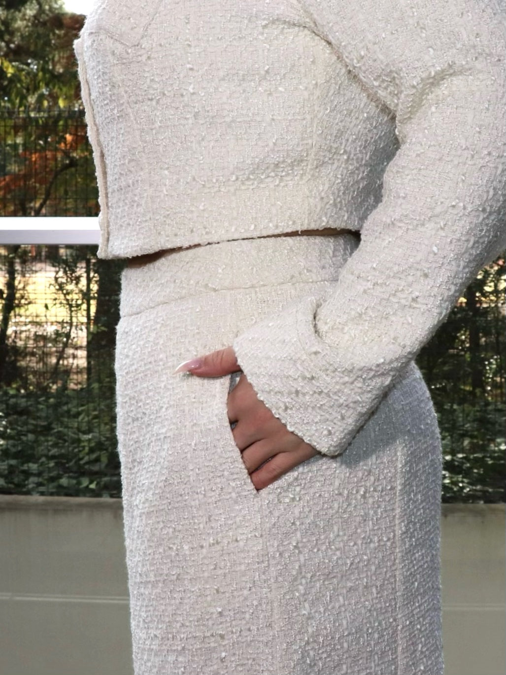 完全予約販売(12/21~28)   2中~2末発送予定　ツイードマーメイドスカート　17,000円（18,700円税込み)