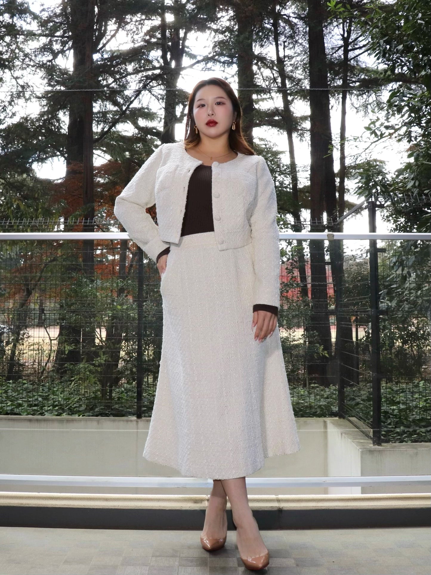 完全予約販売(12/21~28)   2中~2末発送予定　ツイードジャケット　21,000円（23,100円税込み)