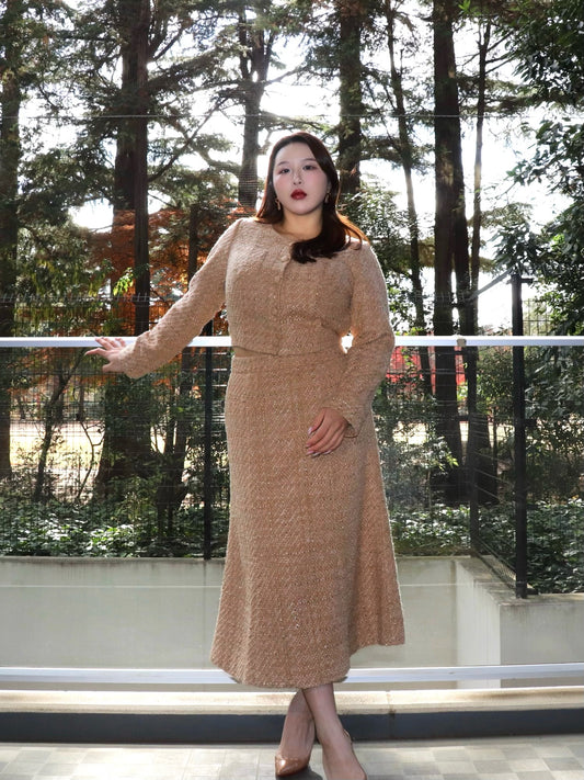 完全予約販売(12/21~28)   2中~2末発送予定　ツイードマーメイドスカート　17,000円（18,700円税込み)