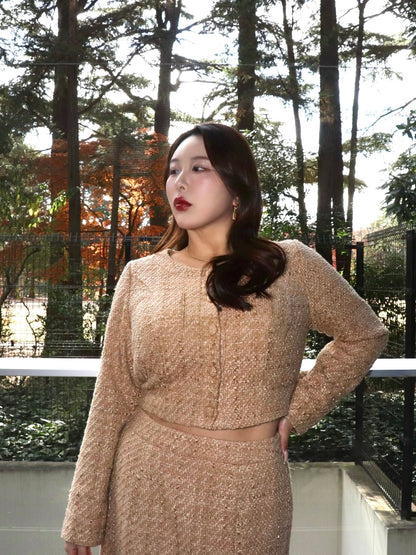 完全予約販売(12/21~28)   2中~2末発送予定　ツイードジャケット　21,000円（23,100円税込み)