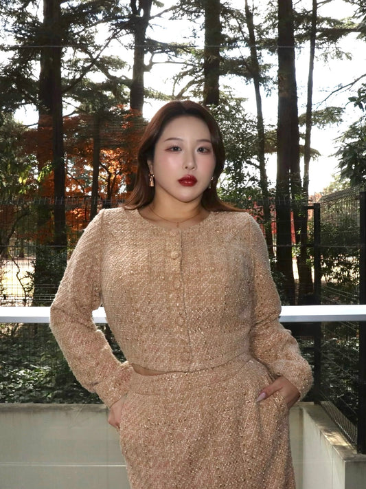 完全予約販売(12/21~28)   2中~2末発送予定　ツイードジャケット　21,000円（23,100円税込み)