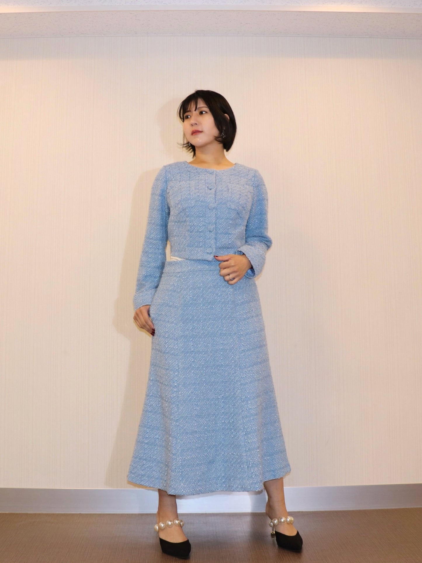 完全予約販売(12/21~28)   2中~2末発送予定　ツイードジャケット　21,000円（23,100円税込み)