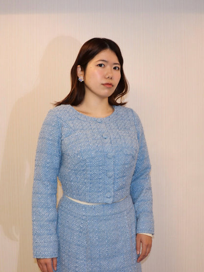 完全予約販売(12/21~28)   2中~2末発送予定　ツイードジャケット　21,000円（23,100円税込み)