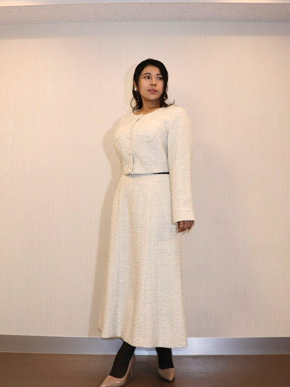 完全予約販売(12/21~28)   2中~2末発送予定　ツイードジャケット　21,000円（23,100円税込み)