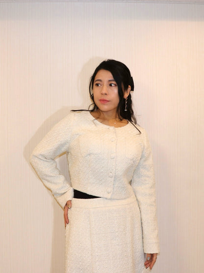 完全予約販売(12/21~28)   2中~2末発送予定　ツイードジャケット　21,000円（23,100円税込み)