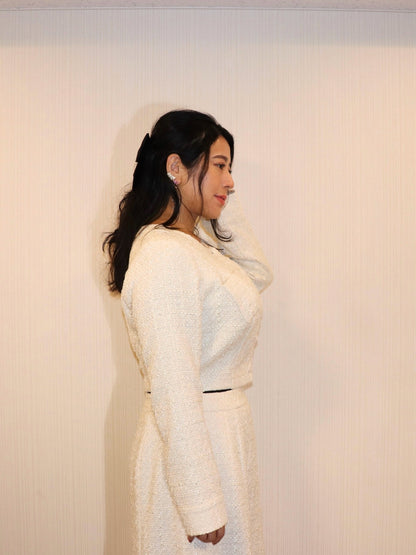 完全予約販売(12/21~28)   2中~2末発送予定　ツイードジャケット　21,000円（23,100円税込み)