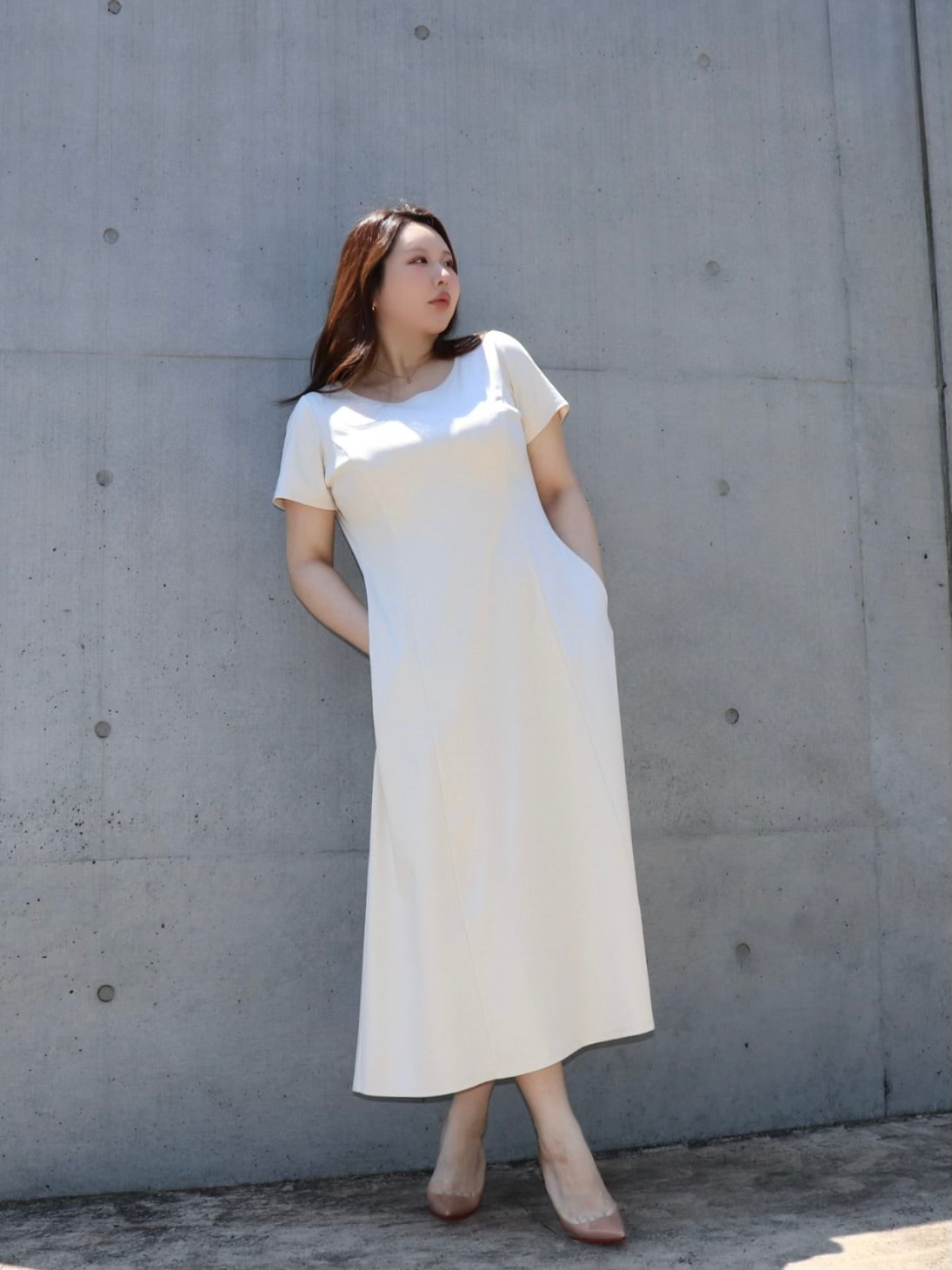 完全予約販売(6/22~6/29)  8初～８中発送予定　半袖カットソーワンピース　16,000円（17,600)税込み）