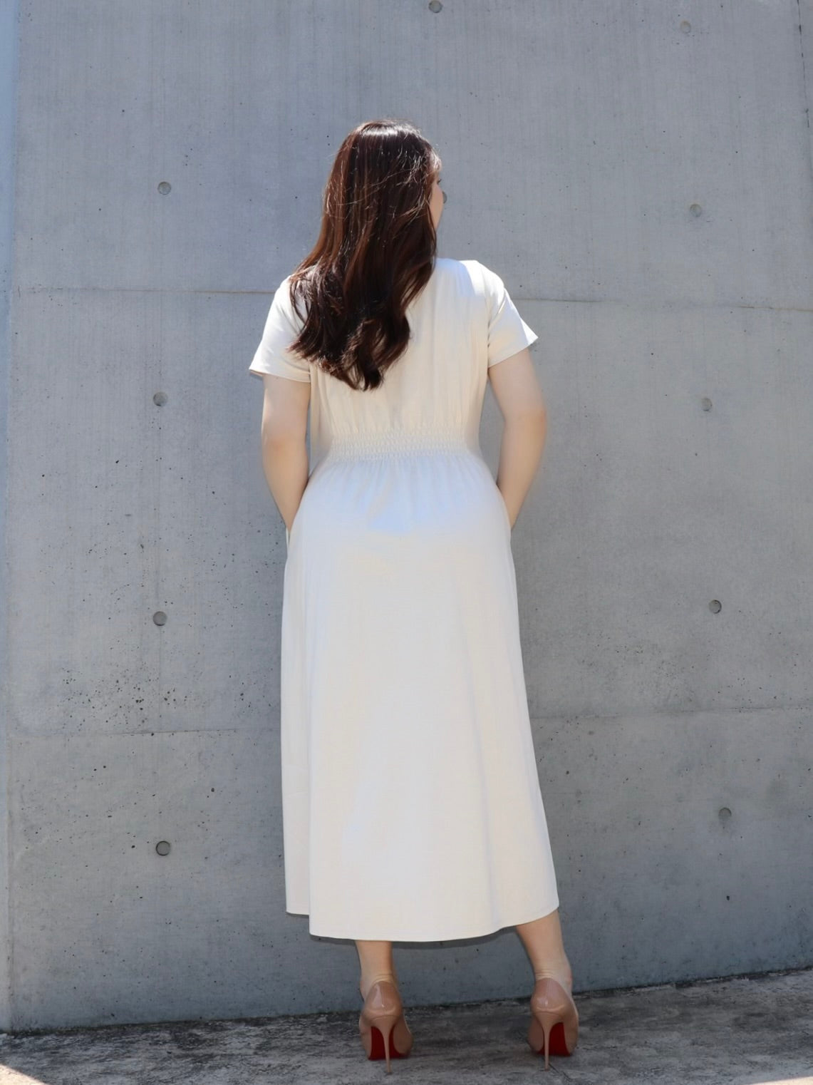 完全予約販売(6/22~6/29)  8初～８中発送予定　半袖カットソーワンピース　16,000円（17,600)税込み）