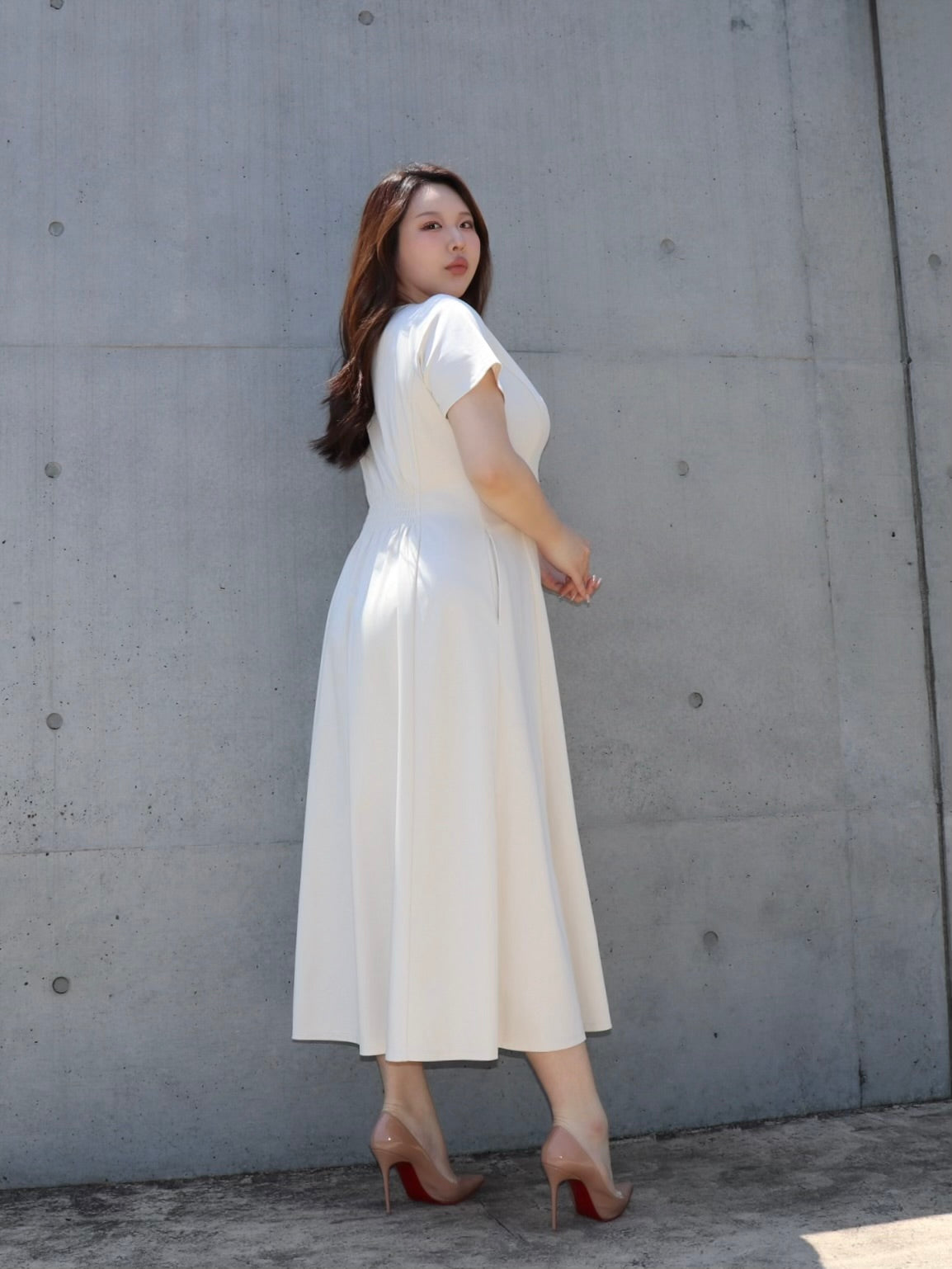 完全予約販売(6/22~6/29)  8初～８中発送予定　半袖カットソーワンピース　16,000円（17,600)税込み）