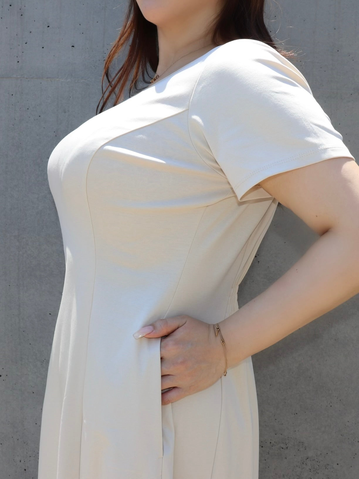 完全予約販売(6/22~6/29)  8初～８中発送予定　半袖カットソーワンピース　16,000円（17,600)税込み）