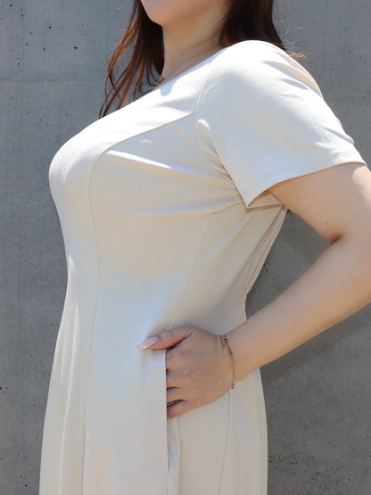 完全予約販売(6/22~6/29)  8初～８中発送予定　半袖カットソーワンピース　16,000円（17,600)税込み）