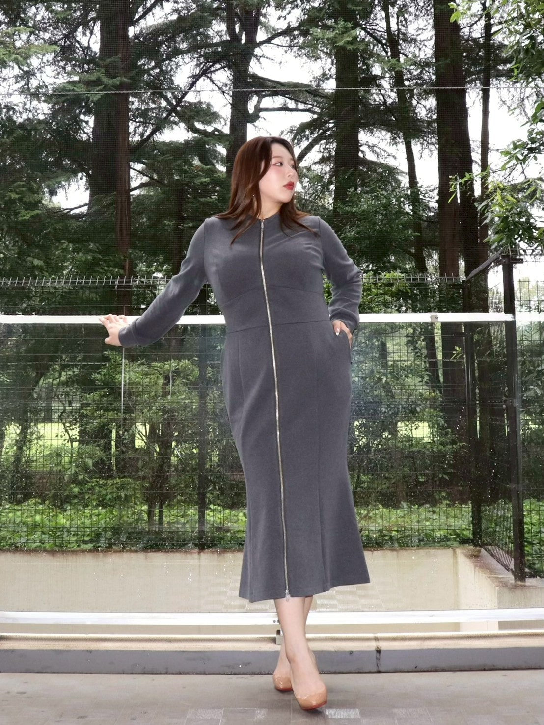 完全予約販売(10/4~10/12)   11中~11末発送予定　マーメイドジップワンピース　19,800円（21,780円税込み）