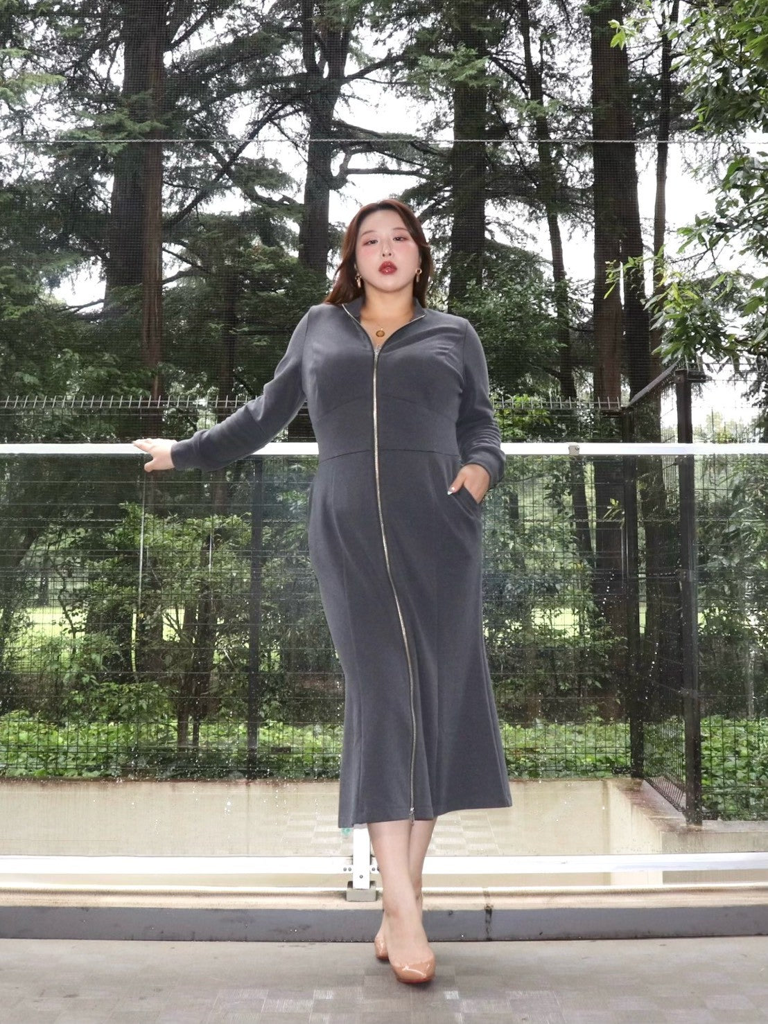 完全予約販売(10/4~10/12)   11中~11末発送予定　マーメイドジップワンピース　19,800円（21,780円税込み）