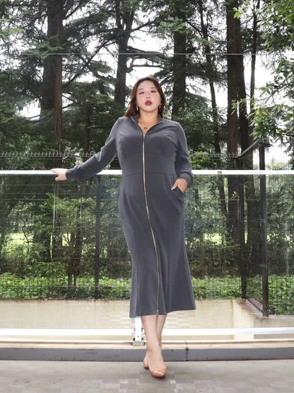 完全予約販売(10/4~10/12)   11中~11末発送予定　マーメイドジップワンピース　19,800円（21,780円税込み）