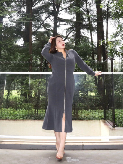 完全予約販売(10/4~10/12)   11中~11末発送予定　マーメイドジップワンピース　19,800円（21,780円税込み）