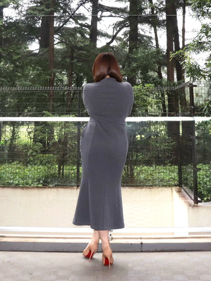 完全予約販売(10/4~10/12)   11中~11末発送予定　マーメイドジップワンピース　19,800円（21,780円税込み）